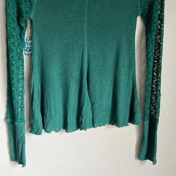 NEW Free People No Limits Lace Panel Layering Top - Picture 9 of 11